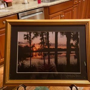 Original framed photograph of Lake Butler